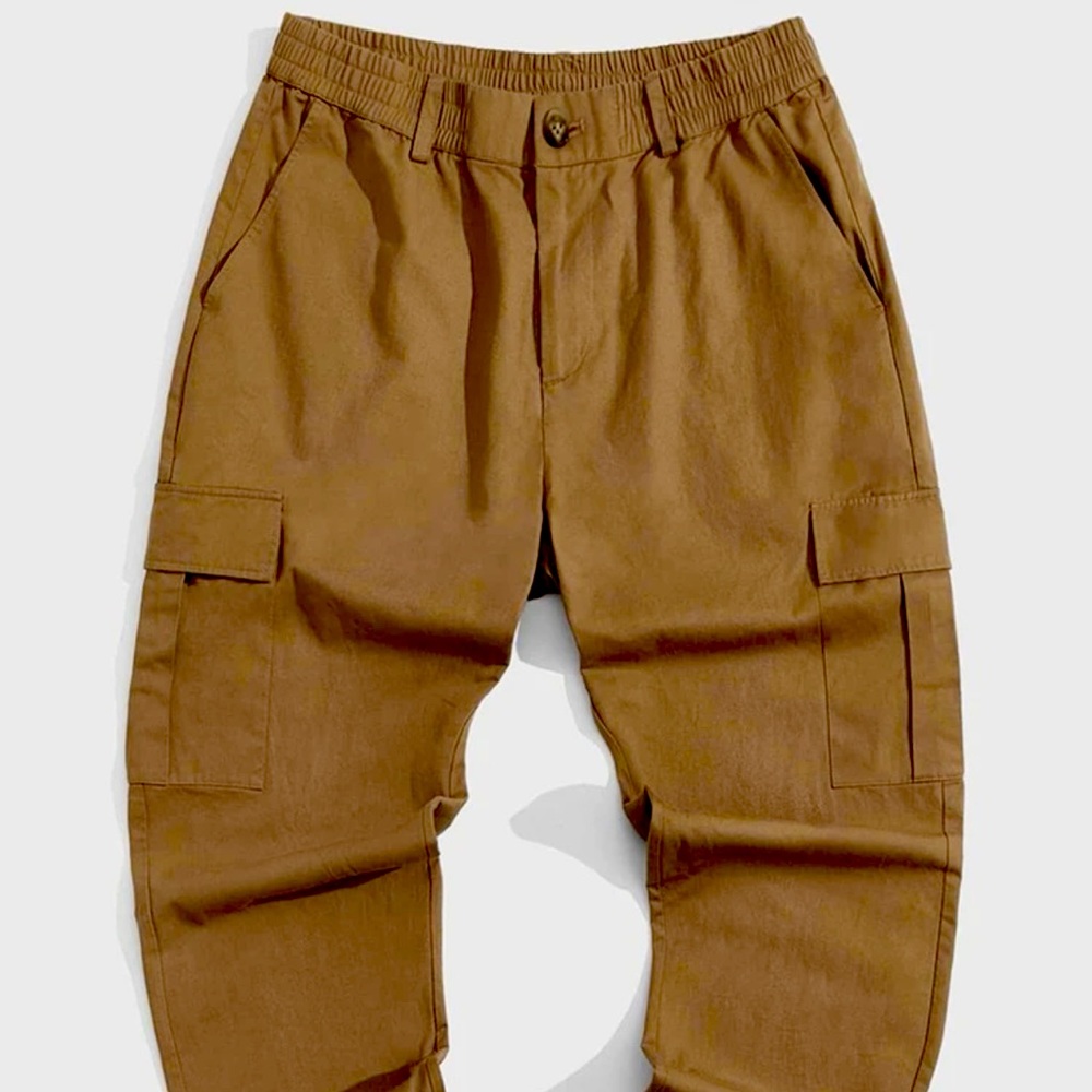 Men Flap Pocket Cargo Pants